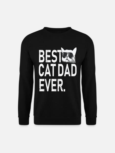 Best cat dad ever - Unisex Sweatshirt - black