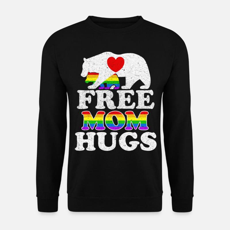 Free Mom Hugs LGBT Pride Mama Baer - Unisex Sweatshirt - black
