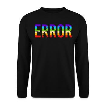 Trial and error - Unisex Sweatshirt - black - Front - Alina (178cm) & Michal (187cm)