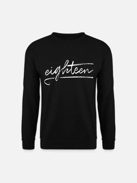 Dix-huit 18ème cadeau d'anniversaire - Sweat-shirt Unisexe - noir