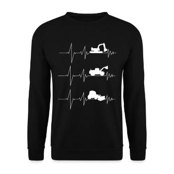 Bagger - Unisex Pullover - Schwarz - Vorne - Alina (178cm) & Michal (187cm)