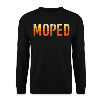 Moped Simson - Unisex Pullover - Schwarz - Vorne - Alina (178cm) & Michal (187cm)
