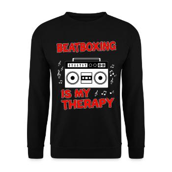 Beatbox - Unisex Pullover - Schwarz - Vorne - Alina (178cm) & Michal (187cm)