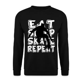 Skateboard kids - Unisex Sweatshirt - black - Front - Alina (178cm) & Michal (187cm)