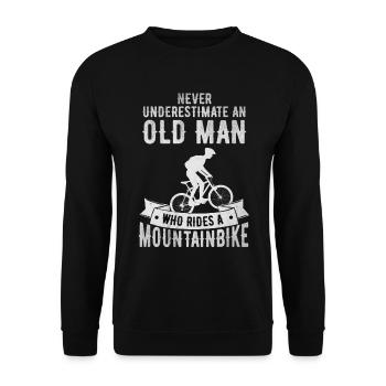 vélo de montagne - Sweat-shirt Unisexe - noir - Devant - Alina (178cm) & Michal (187cm)