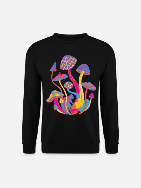 Magic Mushrooms shirt - Unisex Sweatshirt - black