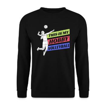 Volleyball volleyball - Sweat-shirt Unisexe - noir - Devant - Alina (178cm) & Michal (187cm)