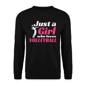 Joueurs de volley-ball de volley-ball - Sweat-shirt Unisexe - noir - Devant - Alina (178cm) & Michal (187cm)
