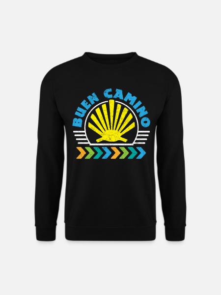 Der Jakobsweg Buen Camino | Küstenweg Pilger - Unisex Pullover - Schwarz