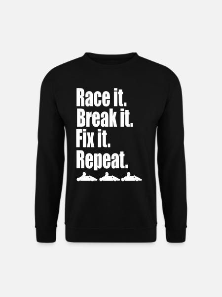 GoKart T shirt - Unisex Pullover - Schwarz