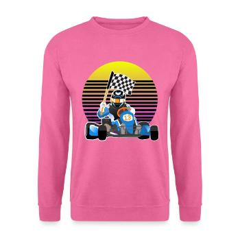 Kart rennen Gokartarena Geschenk - Unisex Pullover - Pink - Vorne