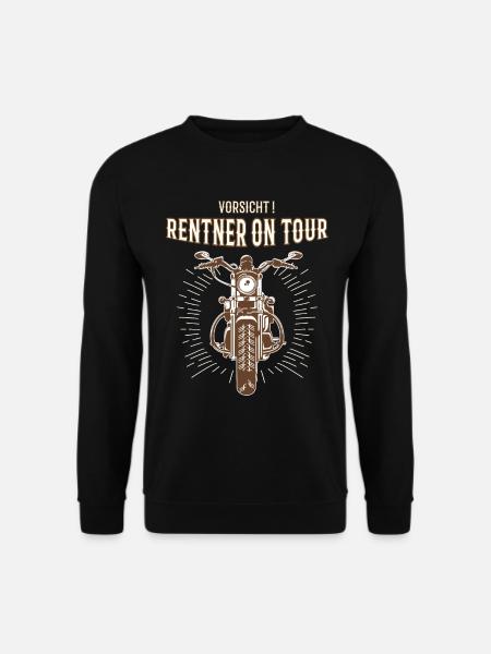 Rentner auf Tour Motorrad Geschenk - Unisex Pullover - Schwarz