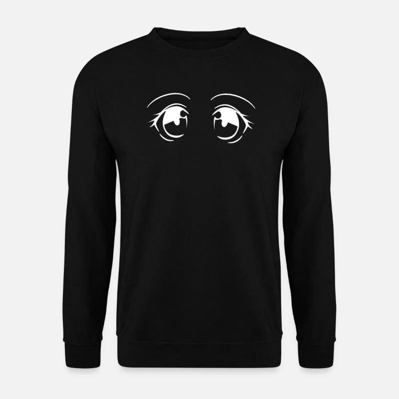 Anime Augen - Unisex Pullover - Schwarz