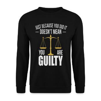 Lawyer lawyer lawyer gift lawyer - Unisex Sweatshirt - black - Front - Alina (178cm) & Michal (187cm)