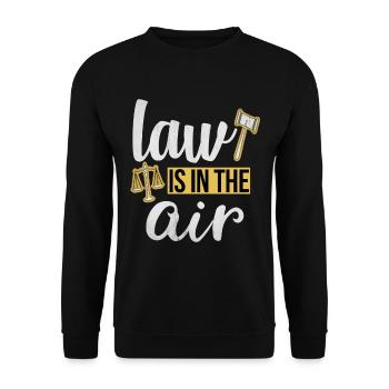 Avocat Justice Attorney - Sweat-shirt Unisexe - noir - Devant - Alina (178cm) & Michal (187cm)