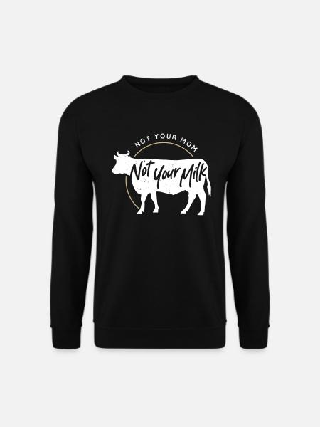 Vegan - Veganer Veganerin Ernährung Geschenk - Unisex Pullover - Schwarz