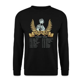 Histoire Gaius Julius Caesar anciens raids - Sweat-shirt Unisexe - noir - Devant - Alina (178cm) & Michal (187cm)
