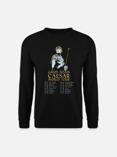 Geschichte Gaius Julius Cäsar Antike Schlachtzüge - Unisex Pullover - Schwarz