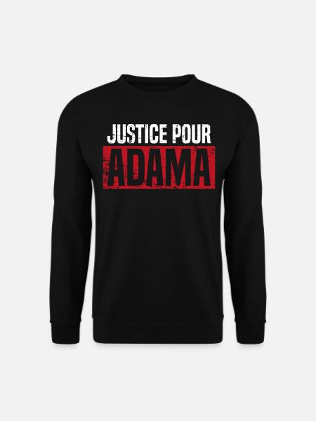 Justice Pour Adama demonstrations - Unisex Sweatshirt - black