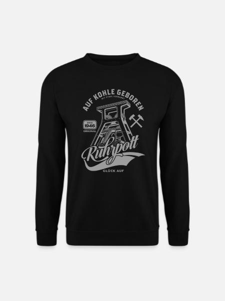 Ruhrpott - Auf Kohle Geboren - Unisex Pullover - Schwarz
