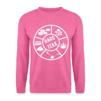 Hardtekk Tekk Clubbing Techno Music Tekkno - Sweat-shirt Unisexe - rose - Devant