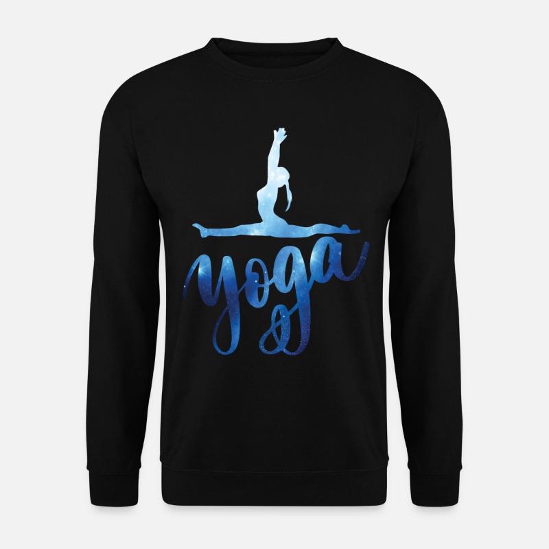 Yoga Mädchen Spagat Geschenkidee - Unisex Pullover - Schwarz