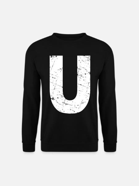U letter - Unisex Sweatshirt - black