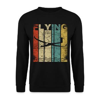 Gliding | Glider glider gift - Unisex Sweatshirt - black - Front - Alina (178cm) & Michal (187cm)