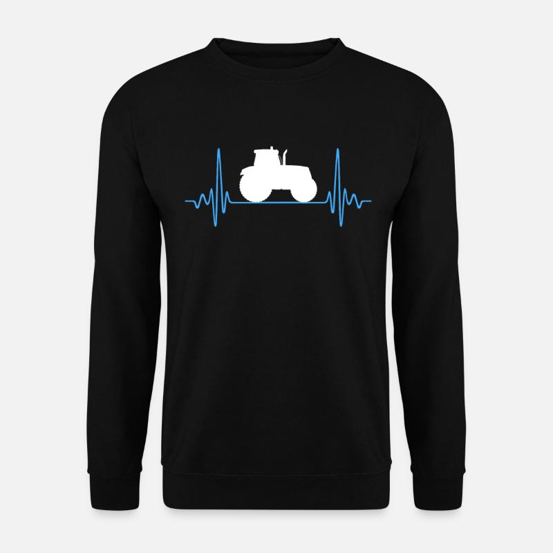 TRACTOR BLUE - Unisex Sweatshirt - black