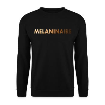 Melaninaire Black Lives Matter - Unisex Pullover - Schwarz - Vorne - Alina (178cm) & Michal (187cm)