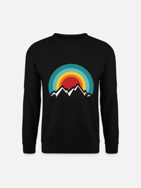 Berge - Unisex Pullover - Schwarz