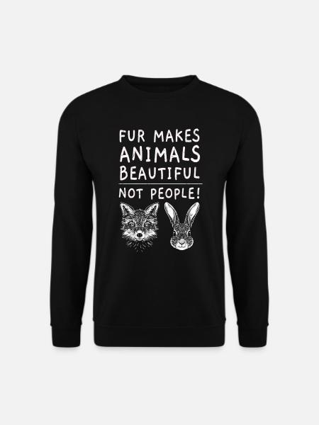 Tierschützer Tierschutz Aktivist Veganismus Vegan - Unisex Pullover - Schwarz