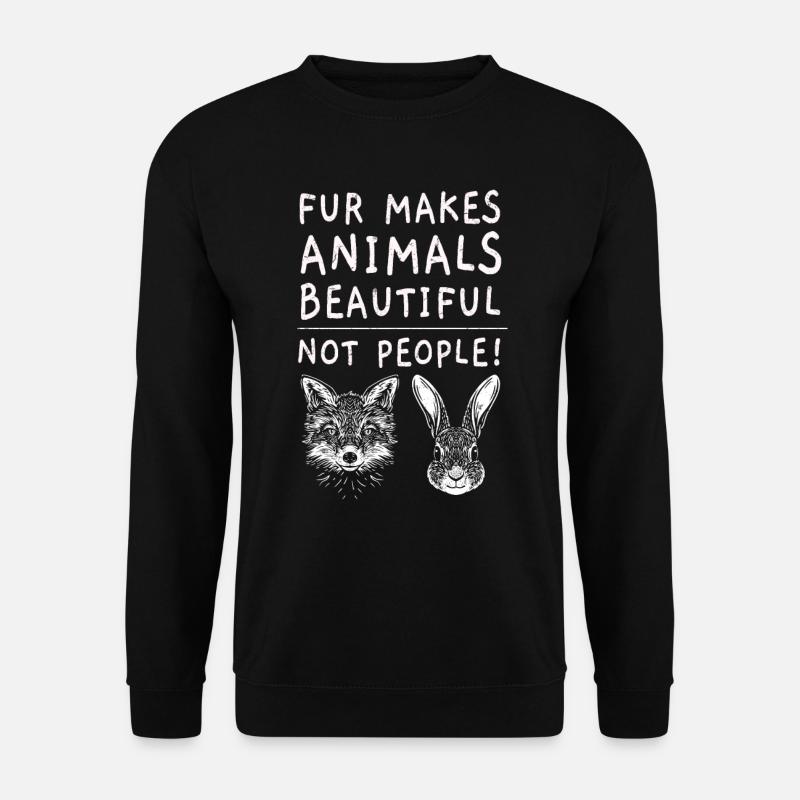 Tierschützer Tierschutz Aktivist Veganismus Vegan - Unisex Pullover - Schwarz