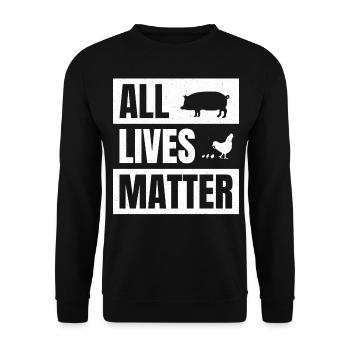 Activiste des droits des animaux activiste des droits des animaux veganisme vegan - Sweat-shirt Unisexe - noir - Devant - Alina (178cm) & Michal (187cm)