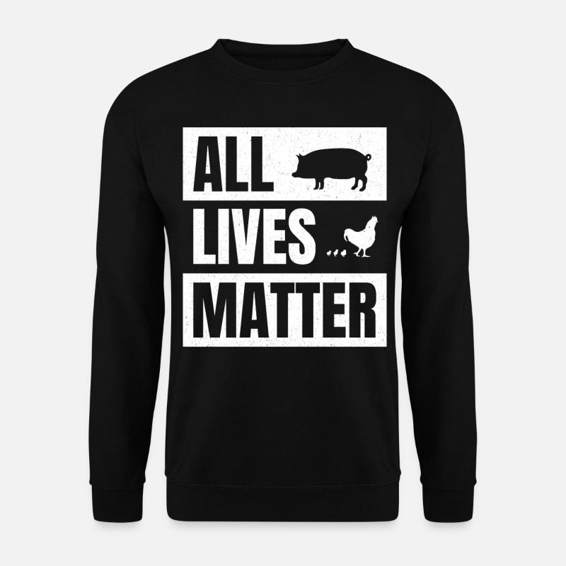 Tierschützer Tierschutz Aktivist Veganismus Vegan - Unisex Pullover - Schwarz