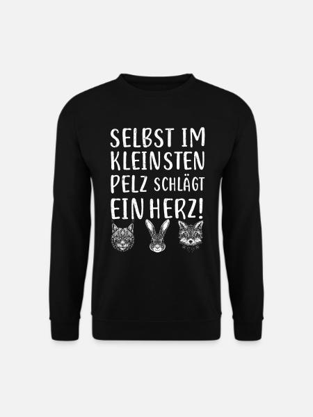 Tierschützer Tierschutz Aktivist Veganismus Vegan - Unisex Pullover - Schwarz
