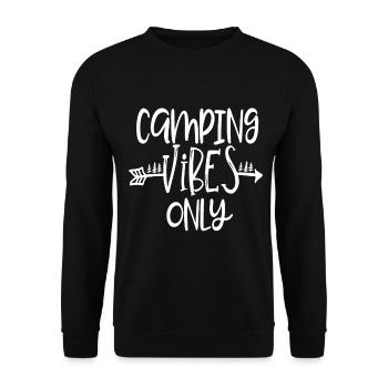 camping - Sweat-shirt Unisexe - noir - Devant - Alina (178cm) & Michal (187cm)