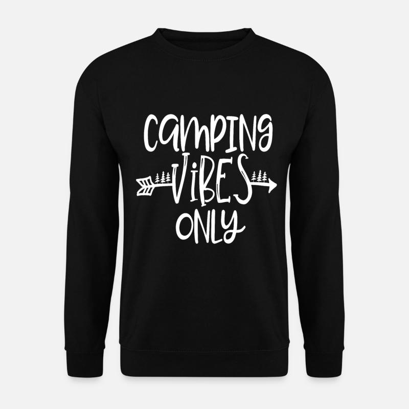 Camping - Unisex Pullover - Schwarz