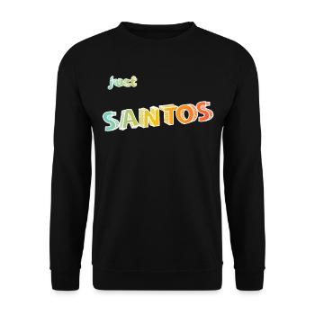 Santo's name - Unisex Sweatshirt - black - Front - Alina (178cm) & Michal (187cm)