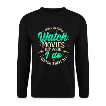 Filme Kino - Unisex Pullover - Schwarz - Vorne - Alina (178cm) & Michal (187cm)