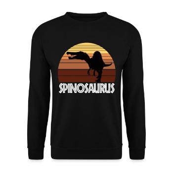 Spinosaurus - Unisex Pullover - Schwarz - Vorne - Alina (178cm) & Michal (187cm)
