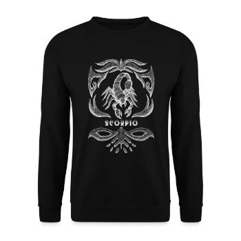 Zodiac sign Scorpio Zodiac sign - Unisex Sweatshirt - black - Front - Alina (178cm) & Michal (187cm)
