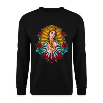 Ange gardien de l'église Holy Madonna Faith - Sweat-shirt Unisexe - noir - Devant - Alina (178cm) & Michal (187cm)