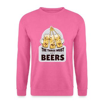 JGA going out party beer drinkers friends beer garden - Unisex Sweatshirt - pink - Front