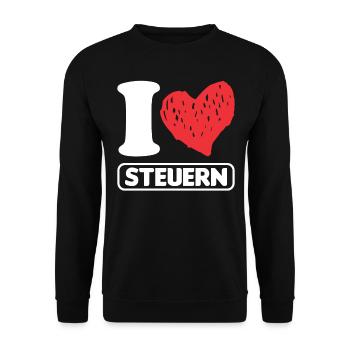 Steuerfachangestellte Steuerberaterin Geschenk - Unisex Pullover - Schwarz - Vorne - Alina (178cm) & Michal (187cm)
