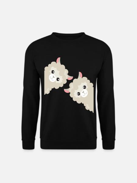 Lustiges Alpaka Lama Geschenk - Unisex Pullover - Schwarz