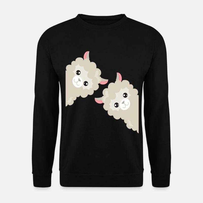 Funny alpaca llama gift - Unisex Sweatshirt - black