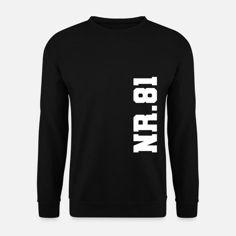 Number 81 NO. 81 - Unisex Sweatshirt - black
