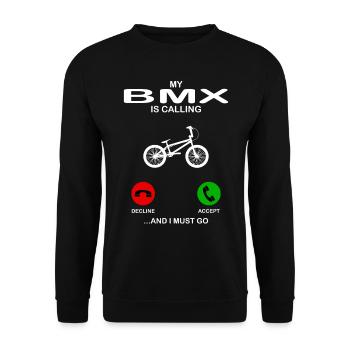 bmx - Unisex Pullover - Schwarz - Vorne - Alina (178cm) & Michal (187cm)