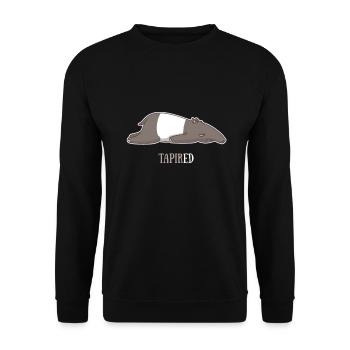 Tapir-Hemd Nachtaktive Zootiere Faulpelz - Sweat-shirt Unisexe - noir - Devant - Alina (178cm) & Michal (187cm)